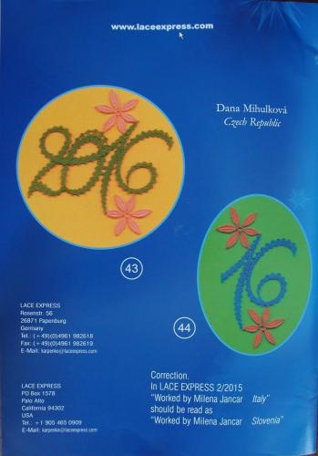 Ručně paličkovaná krajka, Dana Mihulková, lace.cz