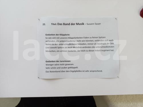 Ručně paličkovaná krajka, Dana Mihulková, lace.cz