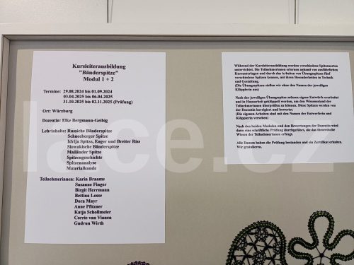 Ručně paličkovaná krajka, Dana Mihulková, lace.cz