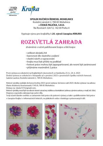 Ručně paličkovaná krajka, Dana Mihulková, lace.cz