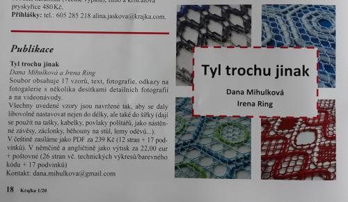 Ručně paličkovaná krajka, Dana Mihulková, lace.cz